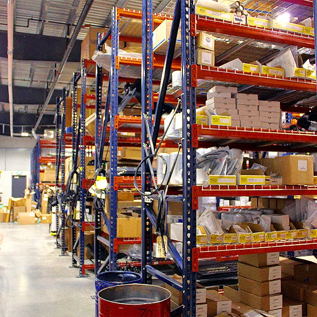 TrailerCraft parts warehouse stocked with truck parts